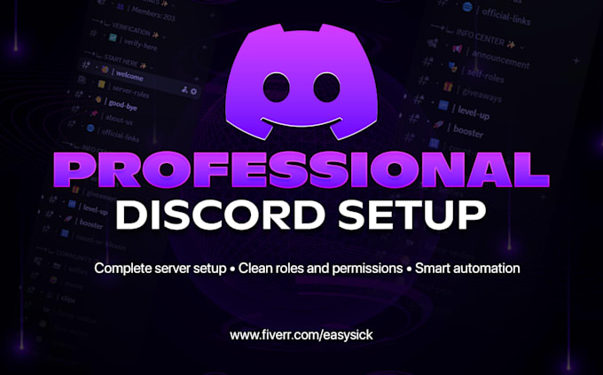 create and setup your professional discord server
