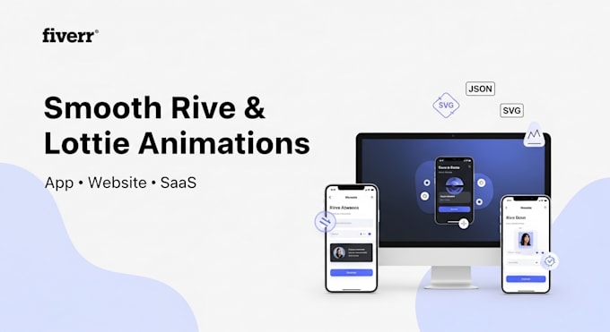 create interactive rive and lottie animations