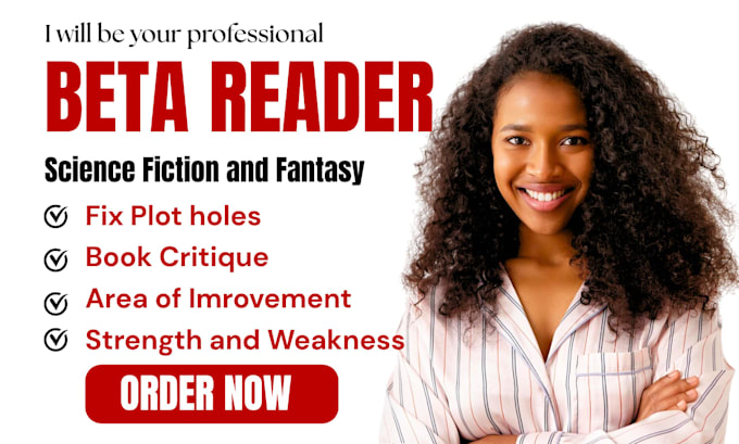 beta read plot holes and give chapter by chapter feedback on sci fi novel