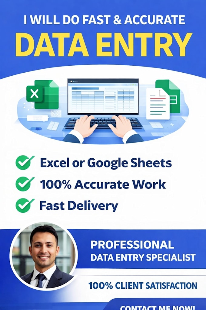 do data entry, excel data entry, and PDF to excel conversion