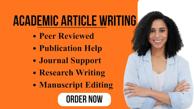 do academic article writing with peer reviewed journal submission support