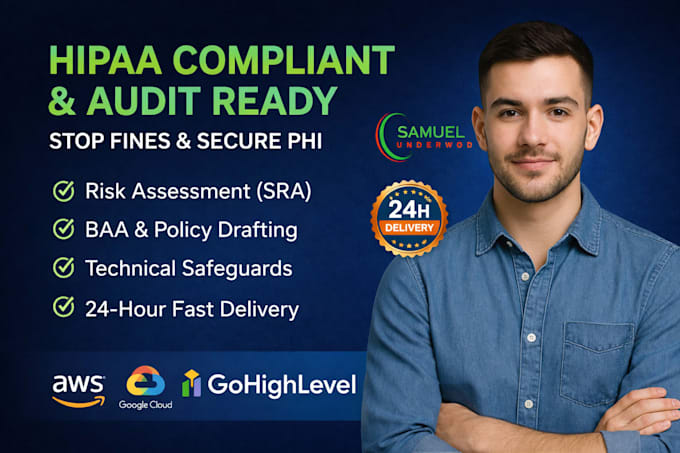provide expert hipaa compliance, risk assessment, and policy drafting
