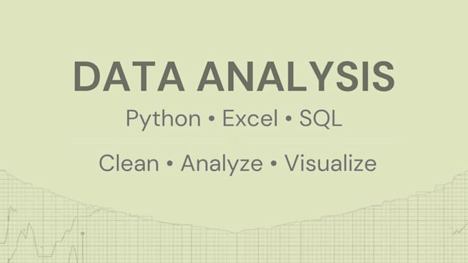 analyze your data using python