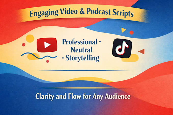 write engaging scripts for youtube videos or podcasts