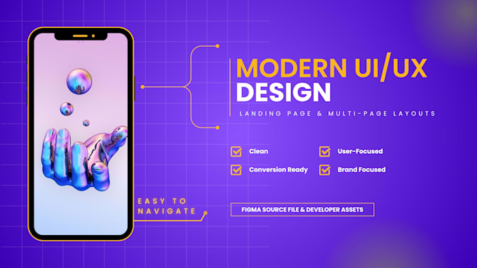 Design modern ui ux for website and mobile app in figma by ...