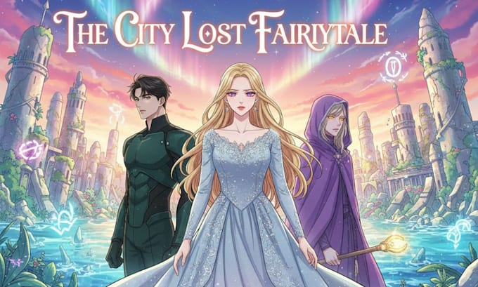 Webcomic Chapter Covers Create webtoon cover art anime manga light novel manhwa comic book ...
