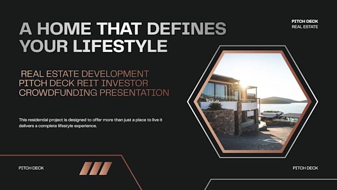 design real estate development pitchdeck reit investor crowdfunding presentation