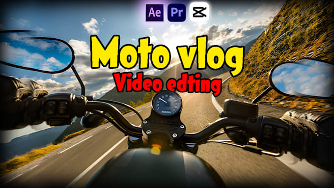 do professional motovlog and motorcycle video editing
