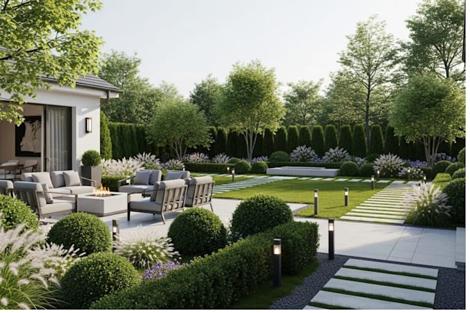 do backyard landscape design, patio, front yard design
