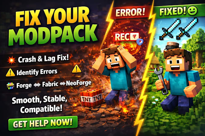 fix optimize minecraft modpacks crash convert forge mod to fabric in 24 hours