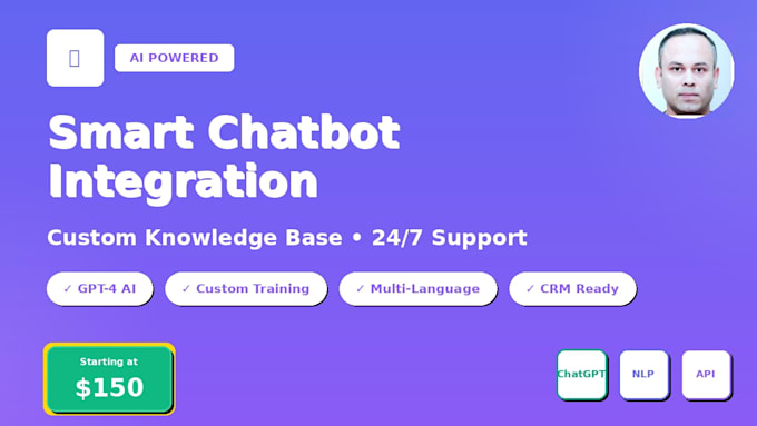 integrate ai chatbot with custom knowledge base on website