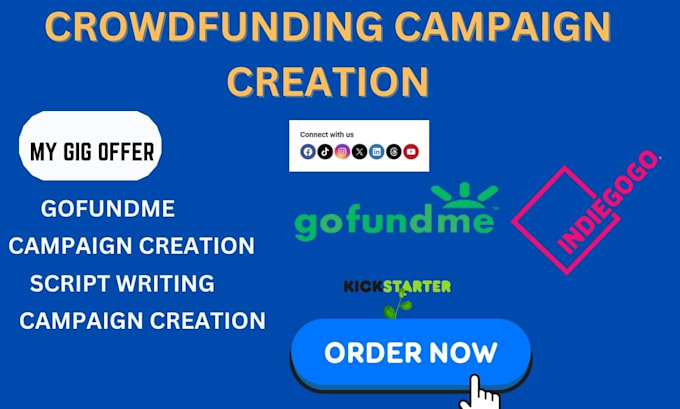 create indiegogo kickstarter gofundme crowdfunding campaign