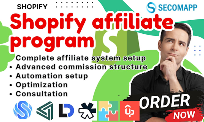 setup shopify affiliate program uppromote goaffpro refersion leaddyno enlistly