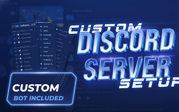 setup discord server with a custom bot included