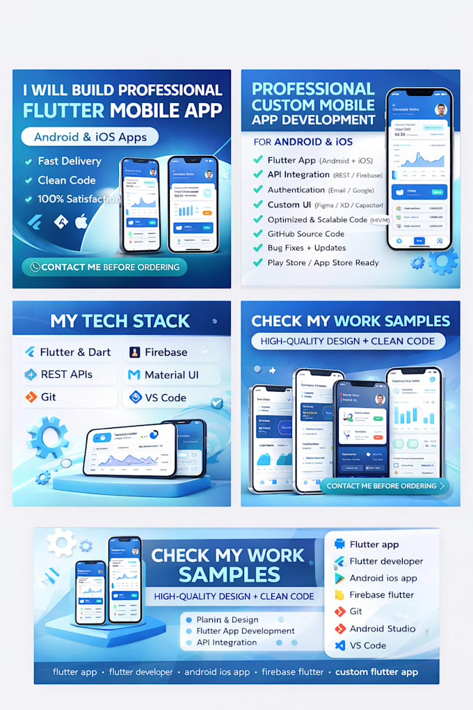 Créer une application mobile flutter professionnelle pour android et ios