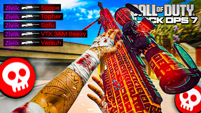 design you a professional cod thumbnail