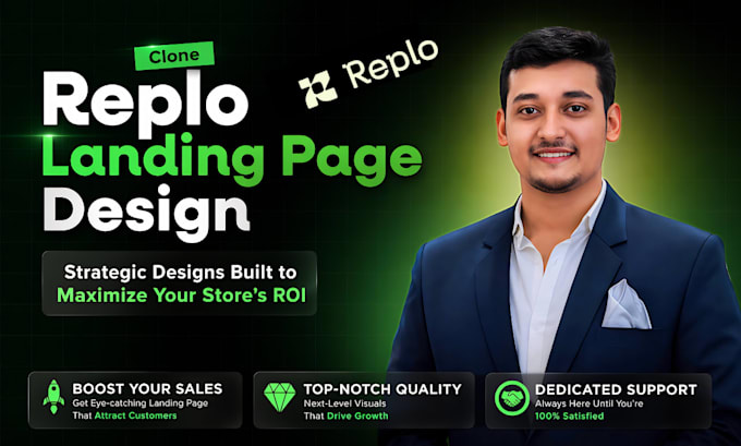 design cro focused shopify replo landing pages, product page