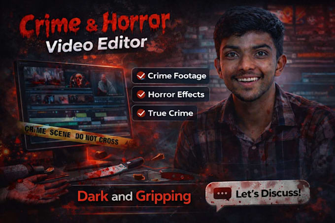edit true crime and horror documentary videos for youtube