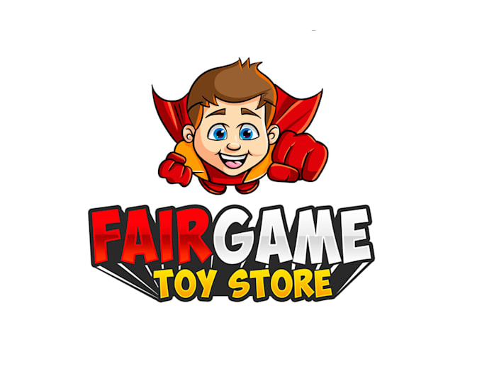 design a unique game toy store logo