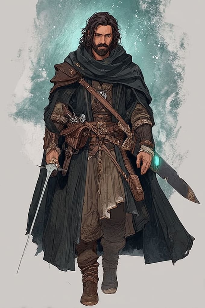 Draw dnd character art for fantasy design illustration by Kieranortiz ...
