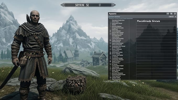 create custom skyrim mod, armor, weapon or script, skyrim se, game mod, arma 3