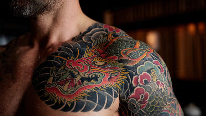 draw japanese traditional tattoo design