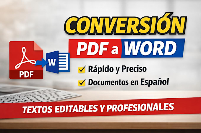 convert pdf to word or type documents in spanish