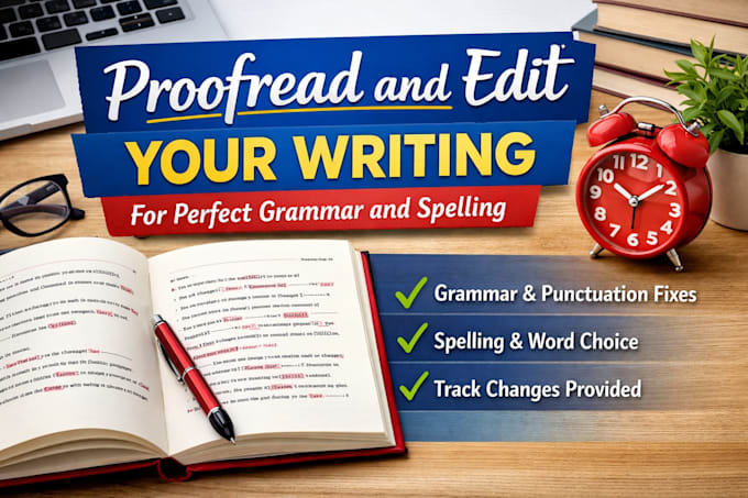proofread and edit your writing for perfect grammar and spelling