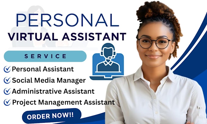 be personal virtual assistant, executive assistant ecommerce VA admin support pa