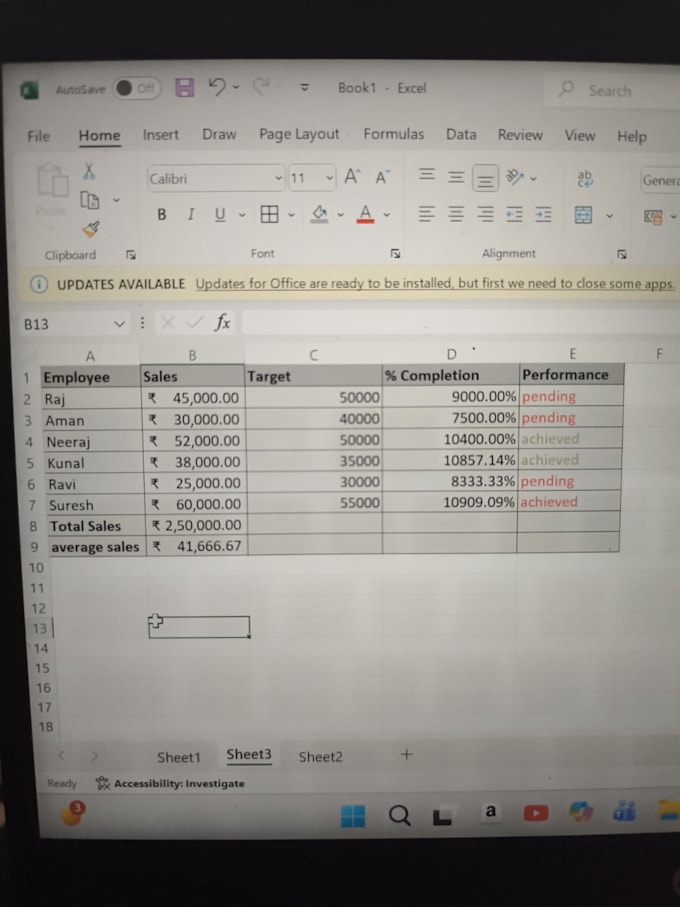 do excel data entry