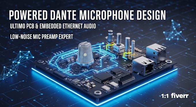 powered dante microphone prototype ultimo pcb embedded ethernet audio mic preamp