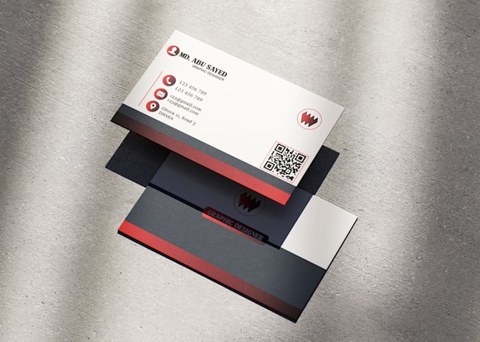 do create eye catching professional business card design