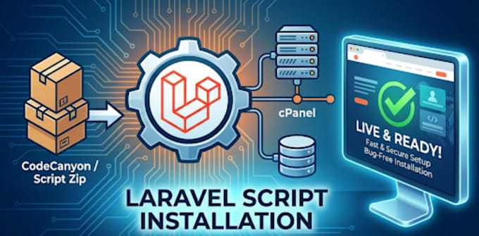install your laravel php script from codecanyon