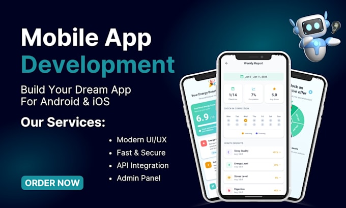 build react native mobile app ios android with ai features
