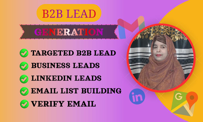 b2b lead generation, linkdin lead generation and email list building