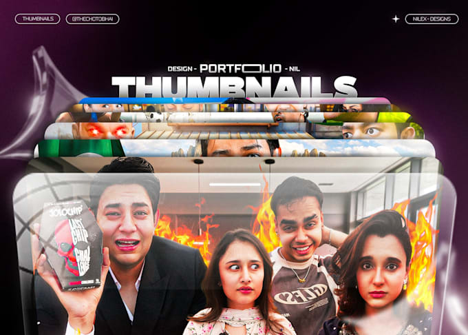 design eye catching travel vlog thumbnails