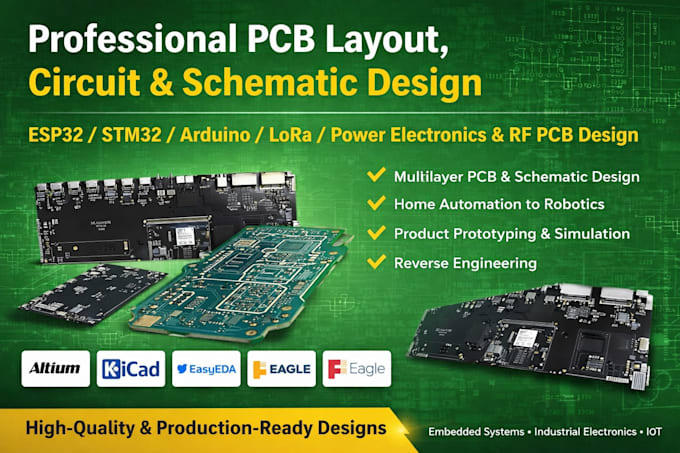 professional pcb design embedded systems  hardware prototyping expert