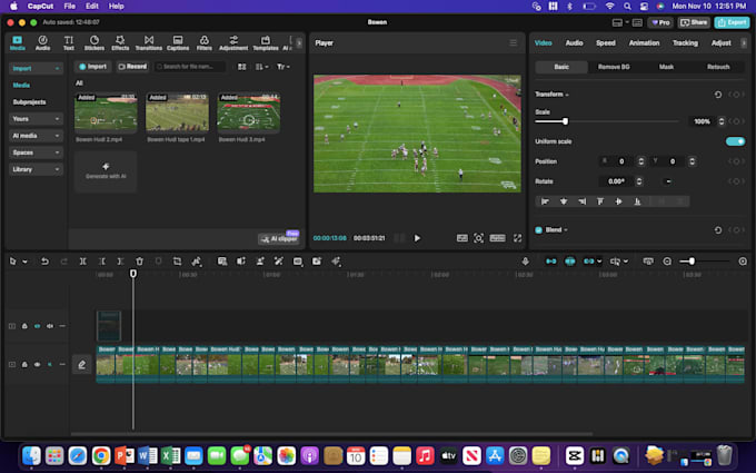 create highlight tapes for athletes