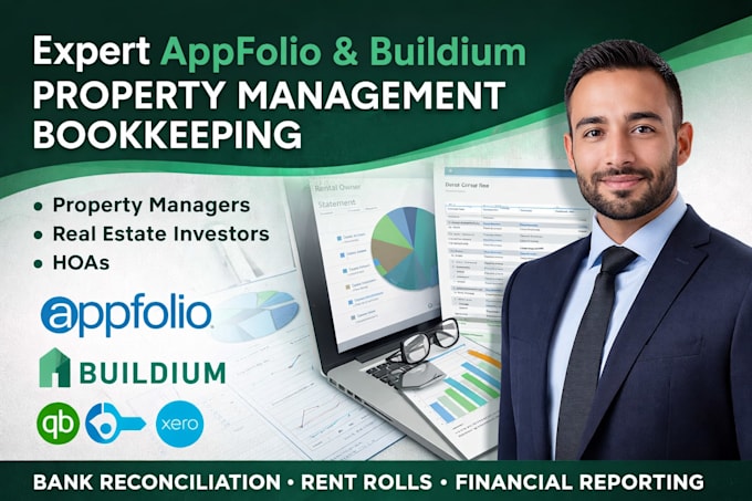 expert appfolio and buildium property management bookkeeping
