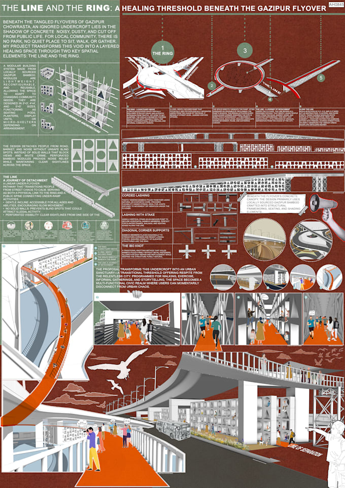 design architectural presentation board or poster