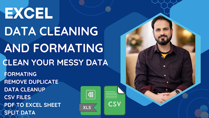 do excel data cleaning, formatting and sorting