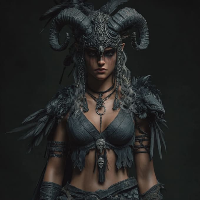 dark myth fantasy character