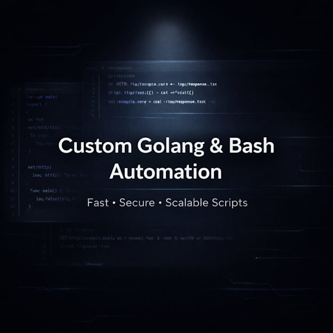 create custom golang and bash automation scripts