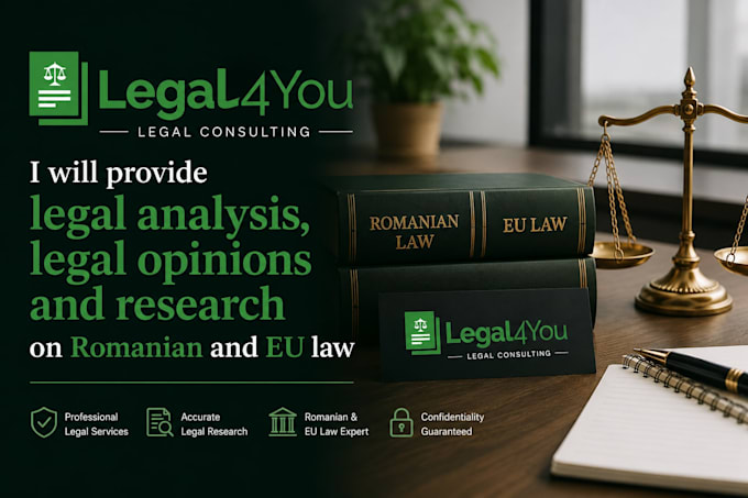 provide legal opinion and legal research on romanian law and eu law