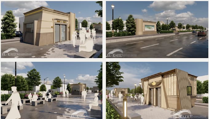 create realistic exterior architectural renders