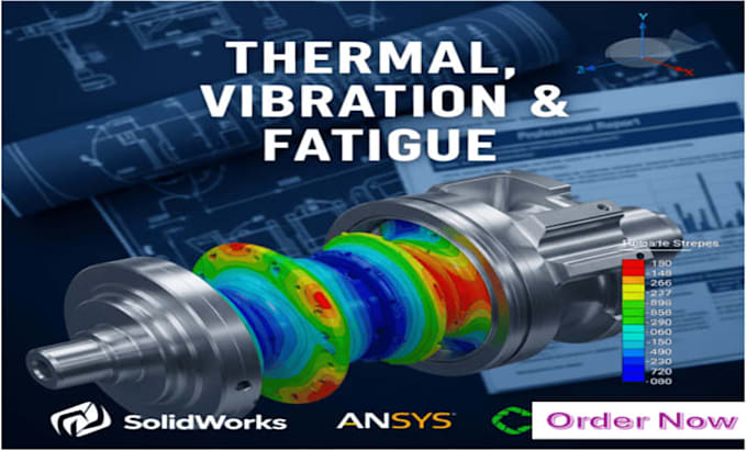 do thermal, vibration, and fatigue analysis using ansys, abaqus, and comsol