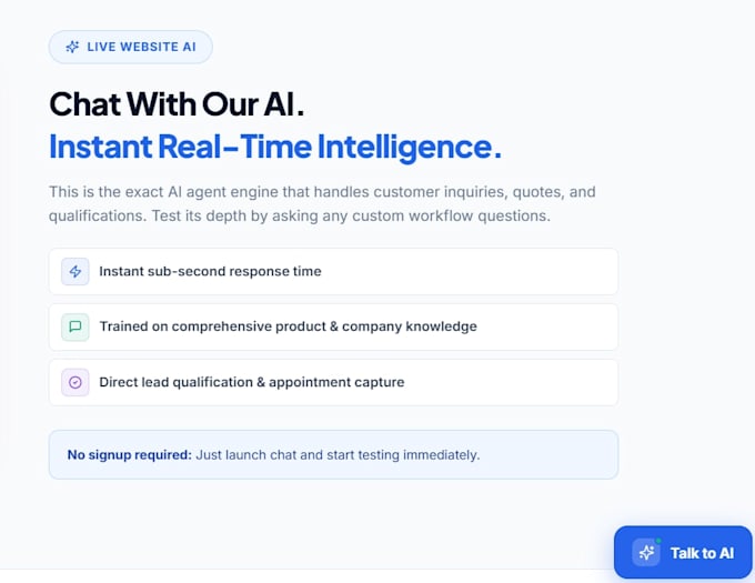 build ai website chatbot for lead capture and appointment booking 24