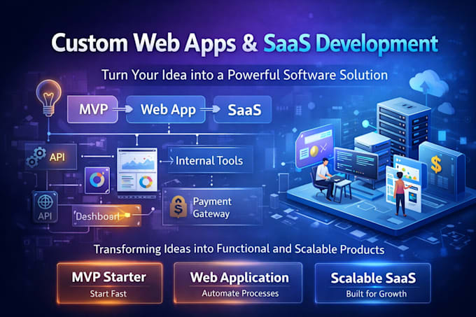 develop a custom web application or saas for your business