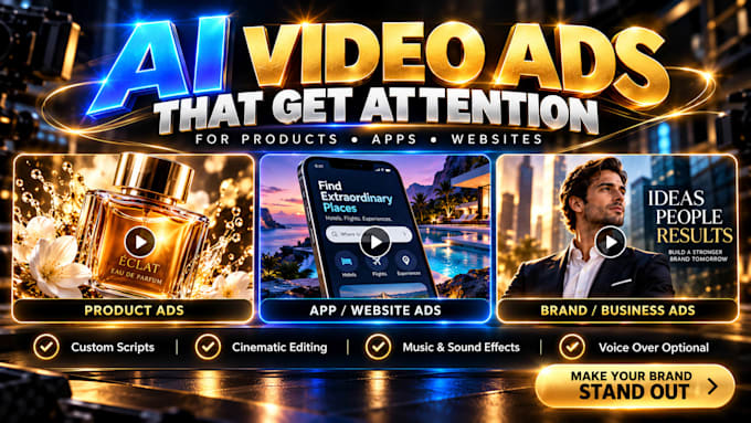 create engaging ai video ads for products, apps and websites