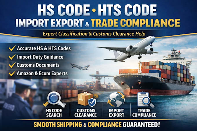 provide hs code, hts code, import export trade compliance services